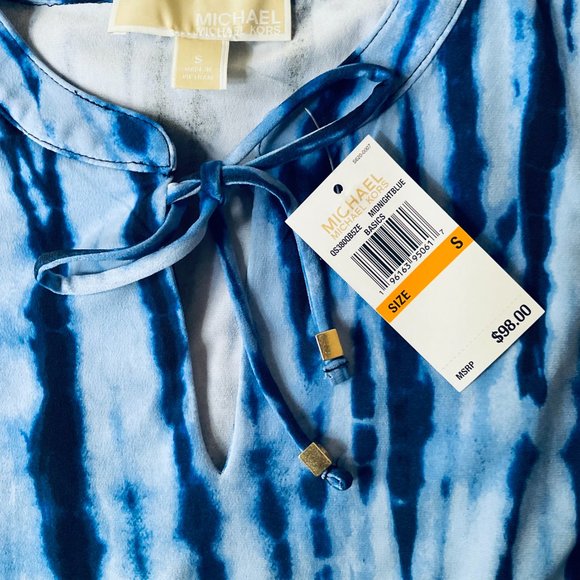 MICHAEL MICHAEL KORS "Basics" Tye-Dye Sleeveless Dress NWT Size S - Picture 3 of 9